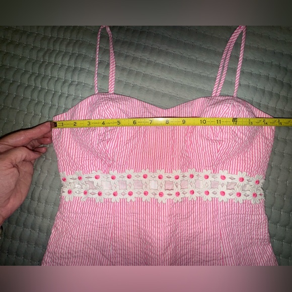 Lilly Pulitzer Pink Sheena Dress. NO SIZE TAG!  EUC. See measurements - Picture 5 of 15